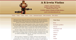 Desktop Screenshot of irwinviolins.com.au